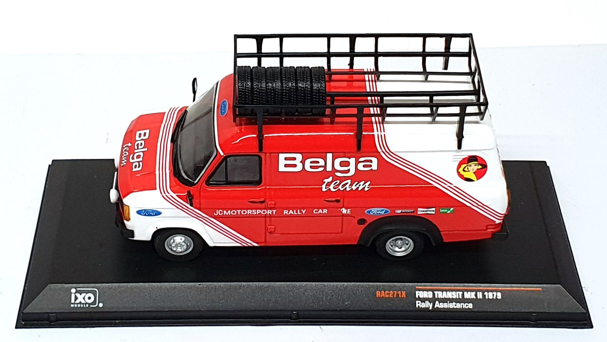 Ixo 1/43 Scale RAC271X - 1979 Ford Transit Mk2 Van Rally Assistance Belga Team