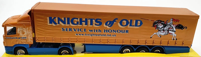 Corgi 1/64 Scale TY86624 - Scania Curtainside Truck & Trailer - Knights of Old