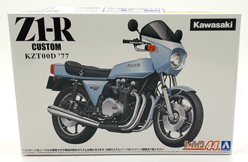 Aoshima 1/12 Scale Unbuilt Kit 63965 - 1977 Kawasaki KZT00D Z1-R Bike