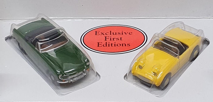EFE 1/76 Scale 11501 11701 - MGB Roadster & Austin Healey Sprite - Green Yellow