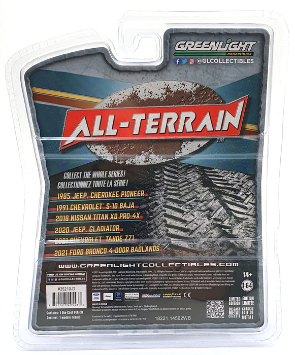 Greenlight 1/64 Scale 35210-D - 2020 Jeep Gladiator - Yellow