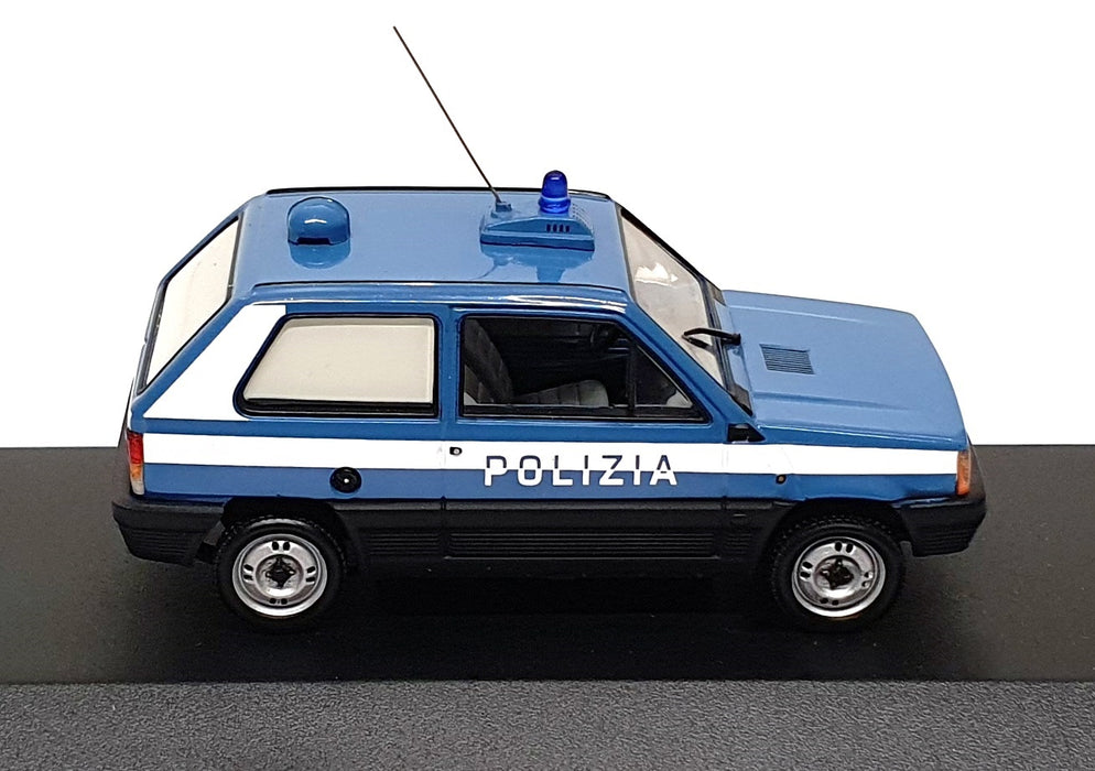 Minichamps 1/43 Scale 400 121490 - 1980 Fiat Panda Polizia Police - Blue