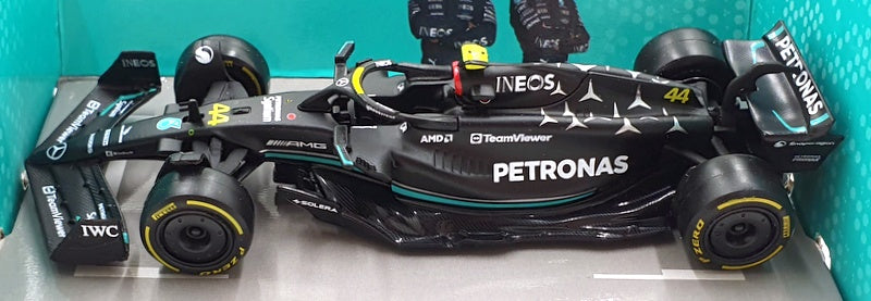 Burago 1/43 Scale 18-38080 - F1 MercedesW14 E Performance 2023 #44 L.Hamilton
