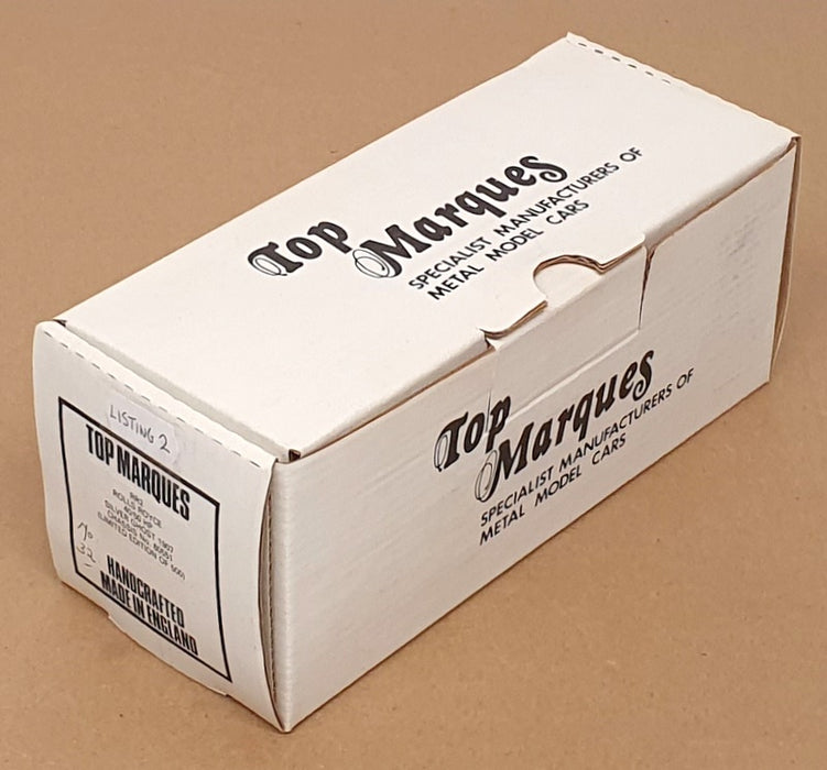 Top Marques 1/43 Scale RR2 - 1907 Rolls Royce 40/50 HP Silver Ghost - Silver