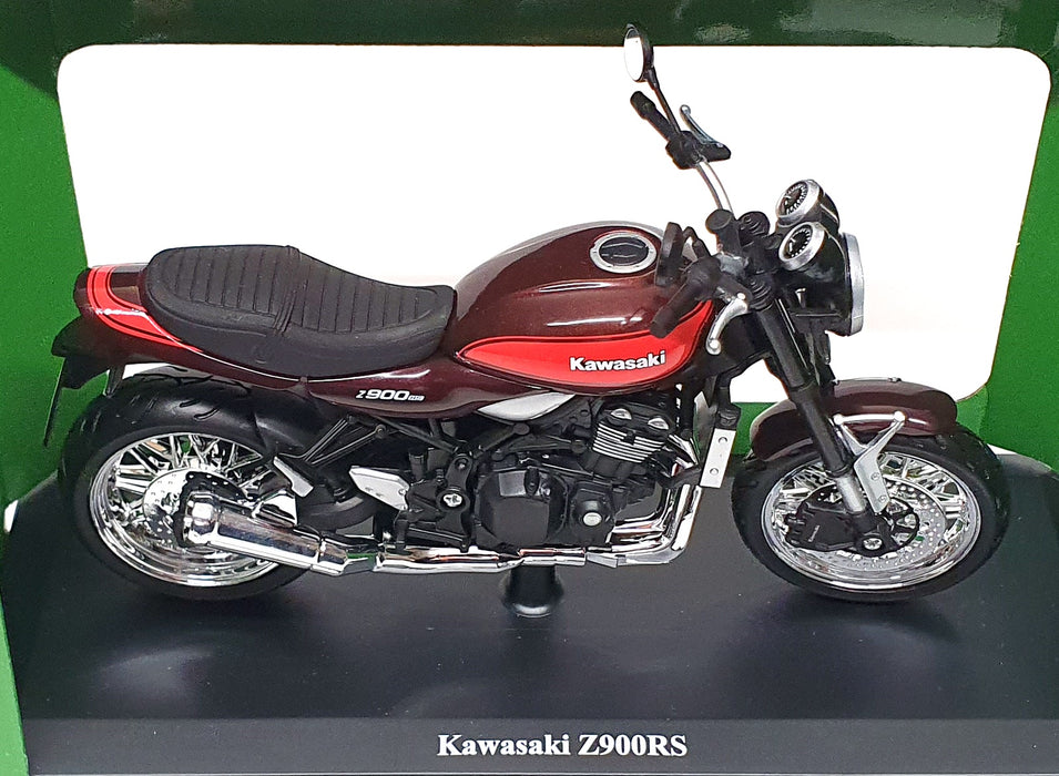 Maisto 1/12 Scale 32707 - Kawasaki Z900RS Motorbike - Red/Brown