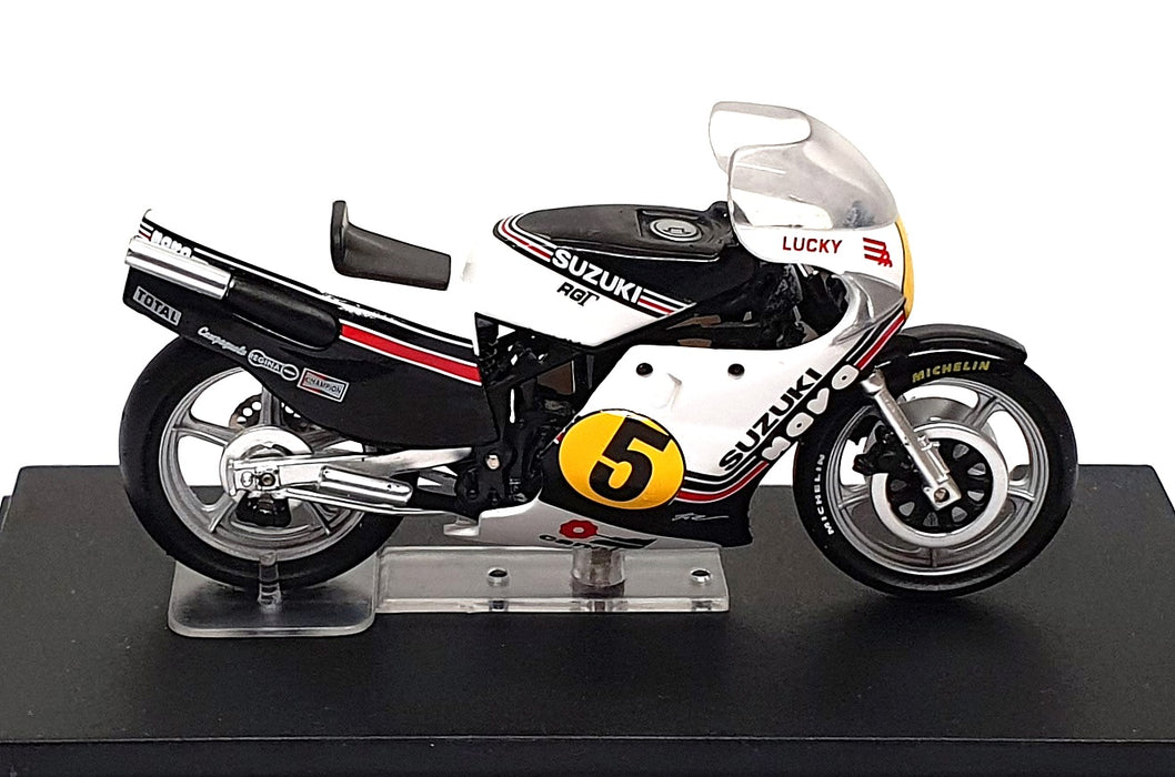 Altaya 1/24 Scale AMB11L - Suzuki RGB500 #5 M. Lucchinelli - White/Black