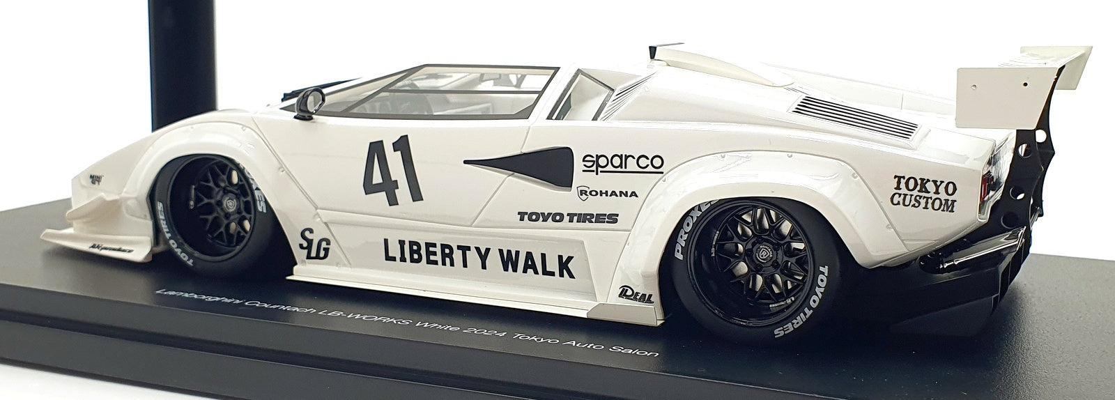 Top Speed 1/18 Scale Resin TS0600 Lamborghini Countach LBW #41 2024 Auto Saloon