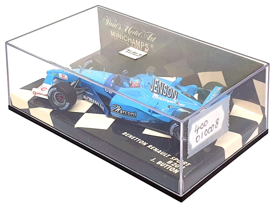 Minichamps 1/43 Scale 400 010008 - F1 Benetton Renault Sport B201 J. Button