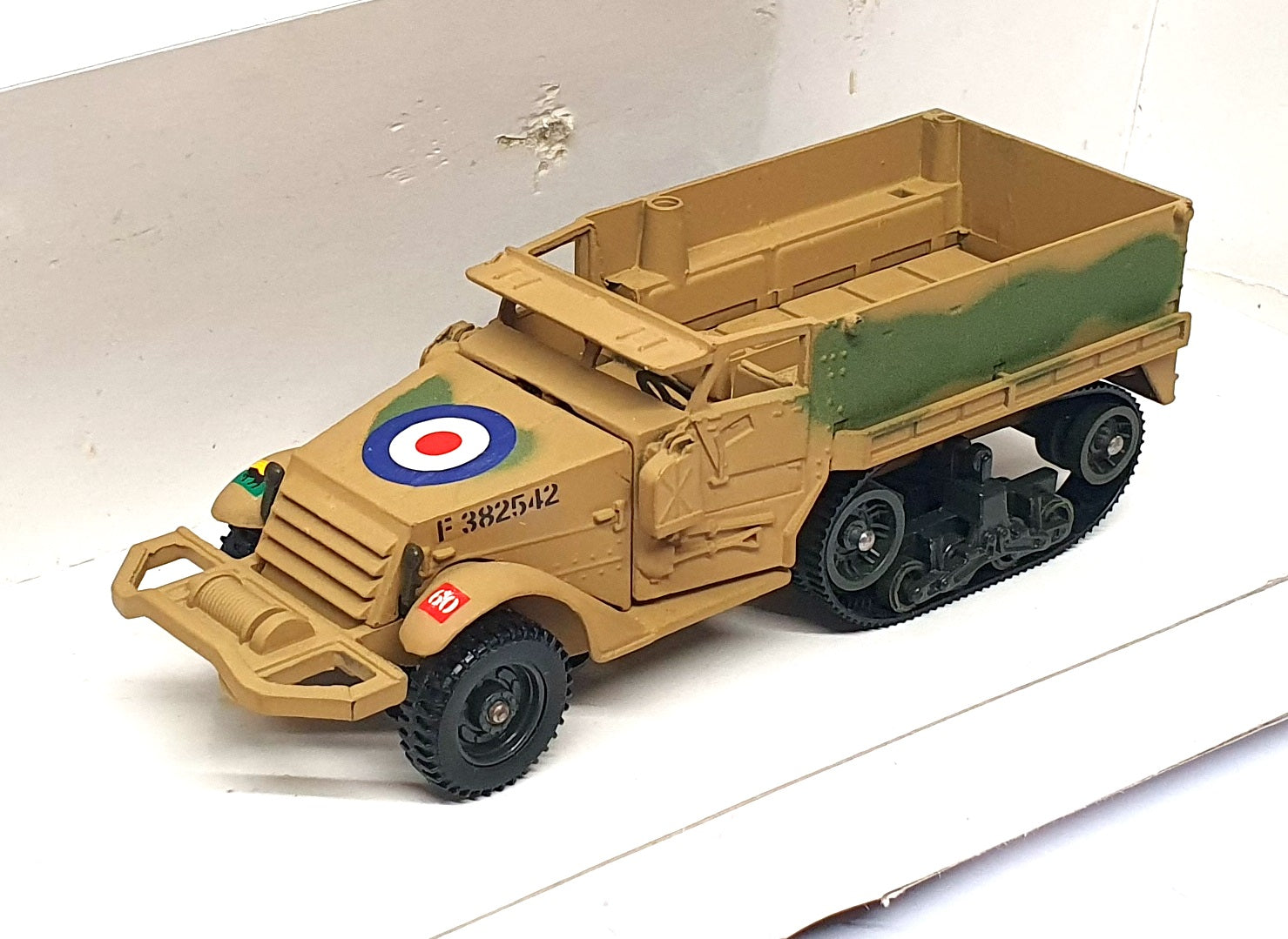 Solido 1/50 Scale 244 - M3 Half Track Military Vehicle - Beige