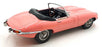 Norev 1/12 Scale Diecast 122721 - Jaguar E-Type Cabriolet 1962 - Pink