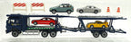 Cararama 1/72 Scale Diecast 000039 - Mercedes Benz Transporter and 4 Cars