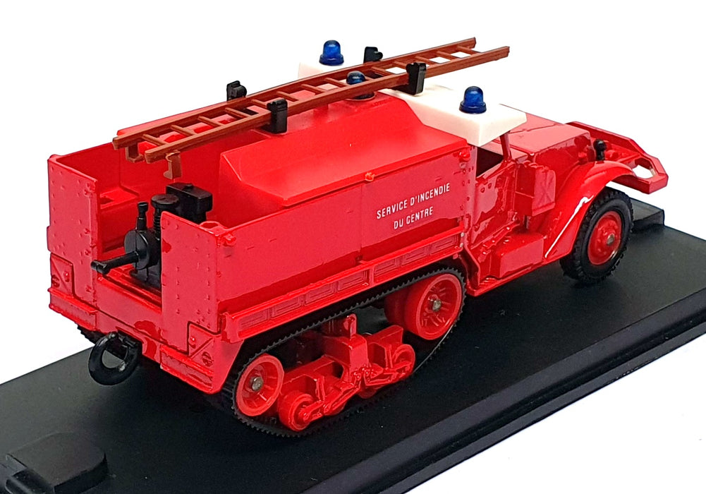 Verem 1/50 Scale Diecast 127 - M3 Half Track Fire Truck - Red