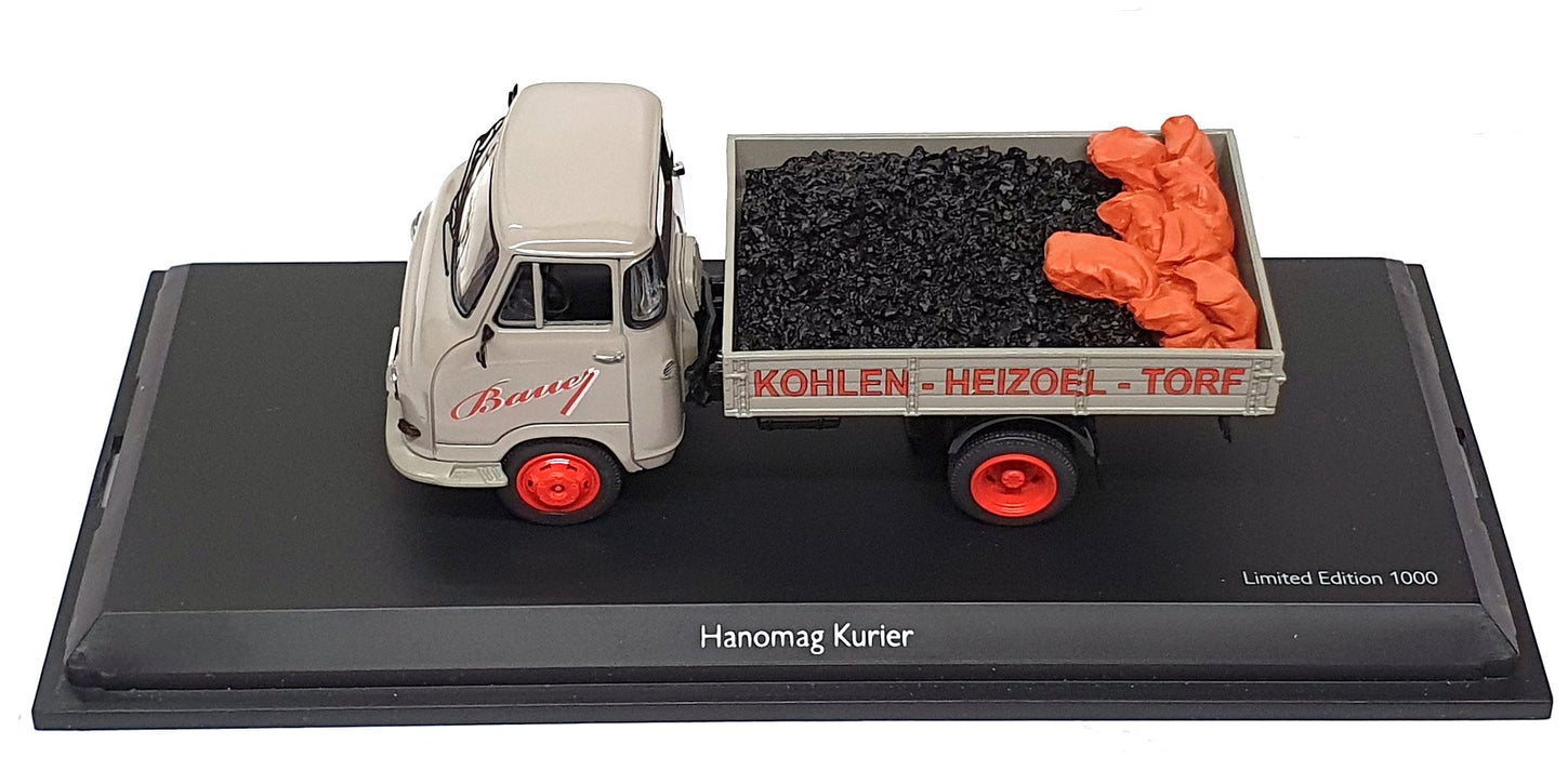 Schuco 1/43 Scale Diecast 03256 - Hanomag Kurier Truck Bauer - Grey