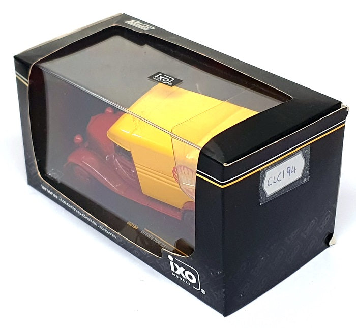 Ixo Models 1/43 Scale CLC194 - Citroen Type 23 Van Shell - Red/Yellow