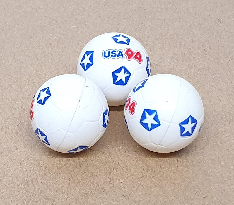 Subbuteo 61225 & 61205 - 3x Tango & 3x USA 94 Footballs