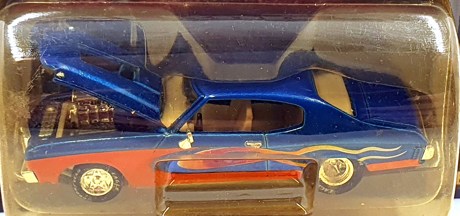 Racing Champions 1/60 Scale 08111 - 1970 Chevrolet Chevelle SS Met. Blue/ Flames