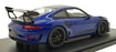 GT Spirit 1/18 Scale GT526 - Porsche 911 (991.2) GT3 RS WP - Blue/Black