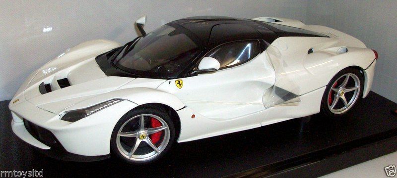 HOT WHEELS 1/18 - BLY54 FERRARI LAFERRARI - WHITE