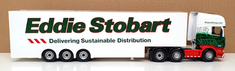 Cararama 1/50 Scale CR029 - Scania Truck & Trailer (Stobart) White/Green