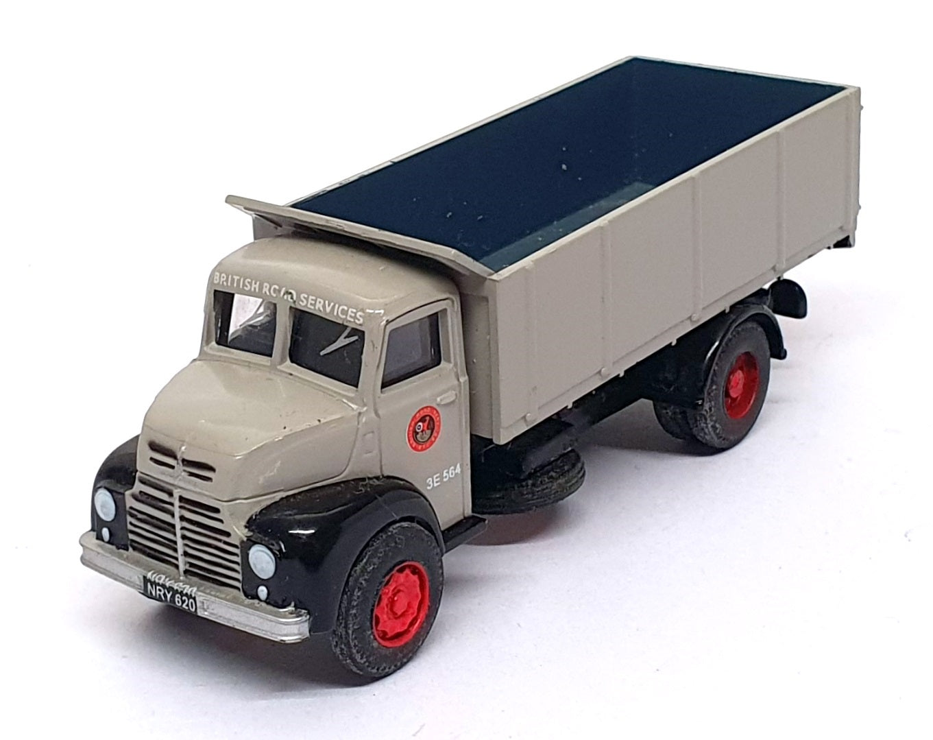 Base Toys 1/76 Scale D-07 - Leyland Comet Tipper Truck  - Grey