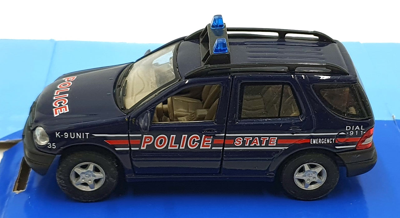 Cararama 1/43 Scale 210226F - Mercedes-Benz K-9 Unit Police Car - Blue