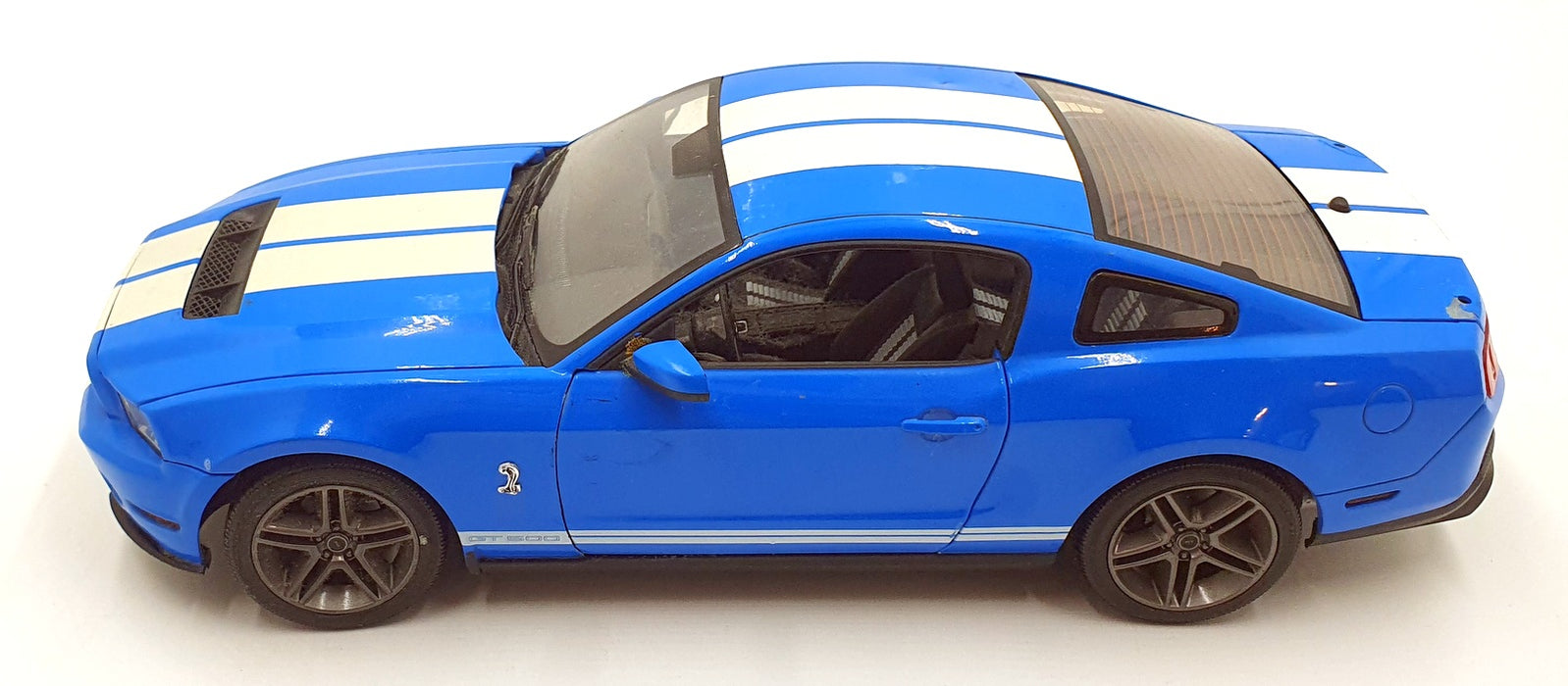 Greenlight 1/18 Scale Diecast 16126J - 2010 Ford Shleby GT500 - Blue/White