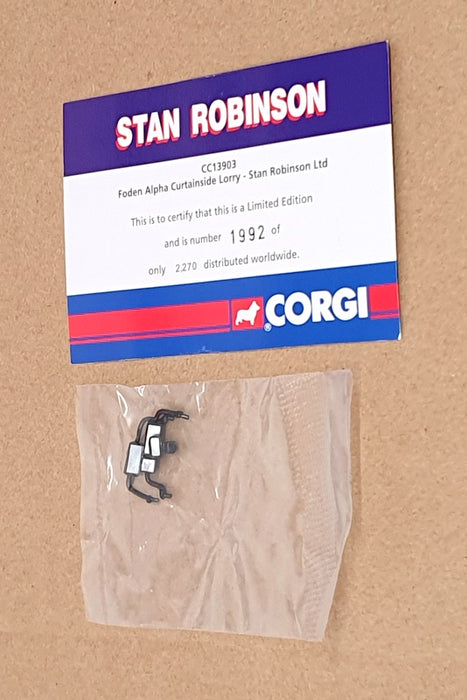 Corgi 1/50 Scale CC13903 - Foden Alpha Curtainside Lorry Stan Robinson Ltd.