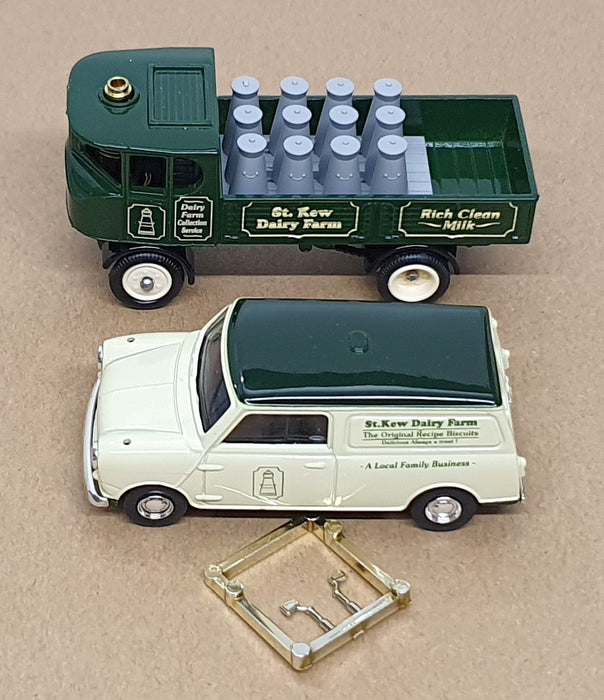 Lledo 1/43 Scale 20020 - Mini & Sentinal 2 Piece Set St. Kew Dairy Farm