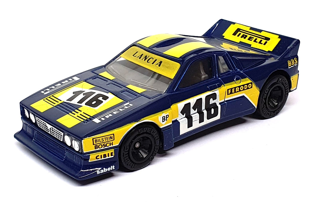 Matchbox 1/40 Scale Diecast KS-803 - Lancia Rally Car #116 - Blue/Yellow