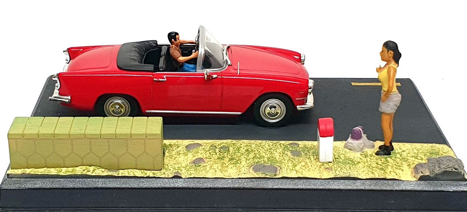 Altaya La Route Bleue 1/43 Scale DIR116 - Simca Aronde Diorama - Red