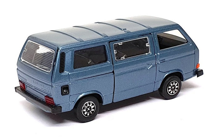 Schabak 1/43 Scale 1040 - VW Volkswagen Caravelle Syncro Minibus - Met. Blue
