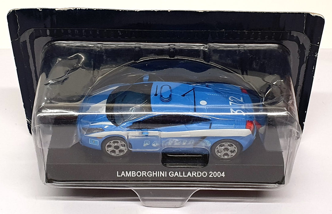 DeAgostini 1/43 Scale PZ09B - 2004 Lamborghini Gallardo Police Car - Blue/White