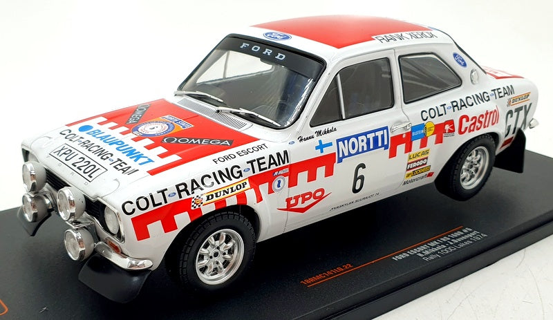 Miniature IXO 1/18 Ford Escort MK1 RS #6 - 1974 H. Mikkola