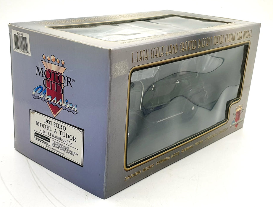 Motor City Classics 1/18 Scale 41002 - 1931 Ford Model A Roadster - Blue