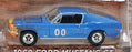 Greenlight 1/64 Scale 30328 - 1968 Ford Mustang GT #00 - Silver Wheels