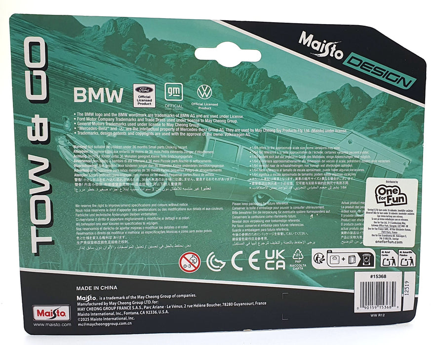 Maisto 1/64 Scale Diecast 15368 1987 Chevrolet 1500/Trailer with Bass Boat