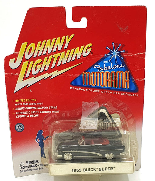 Johnny Lightning 1/64 Scale 434-01 - 1953 Buick Super - Black with Red Interior