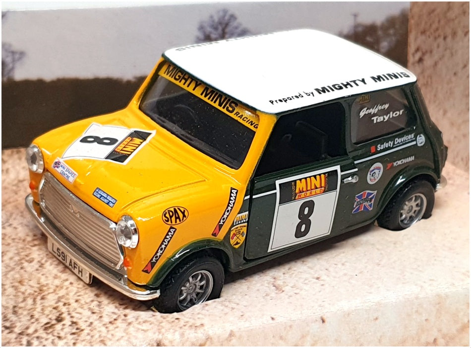 Corgi 1/36 Scale 04423 - Mighty Minis Racing #8 G. Taylor - Yellow/Green/White