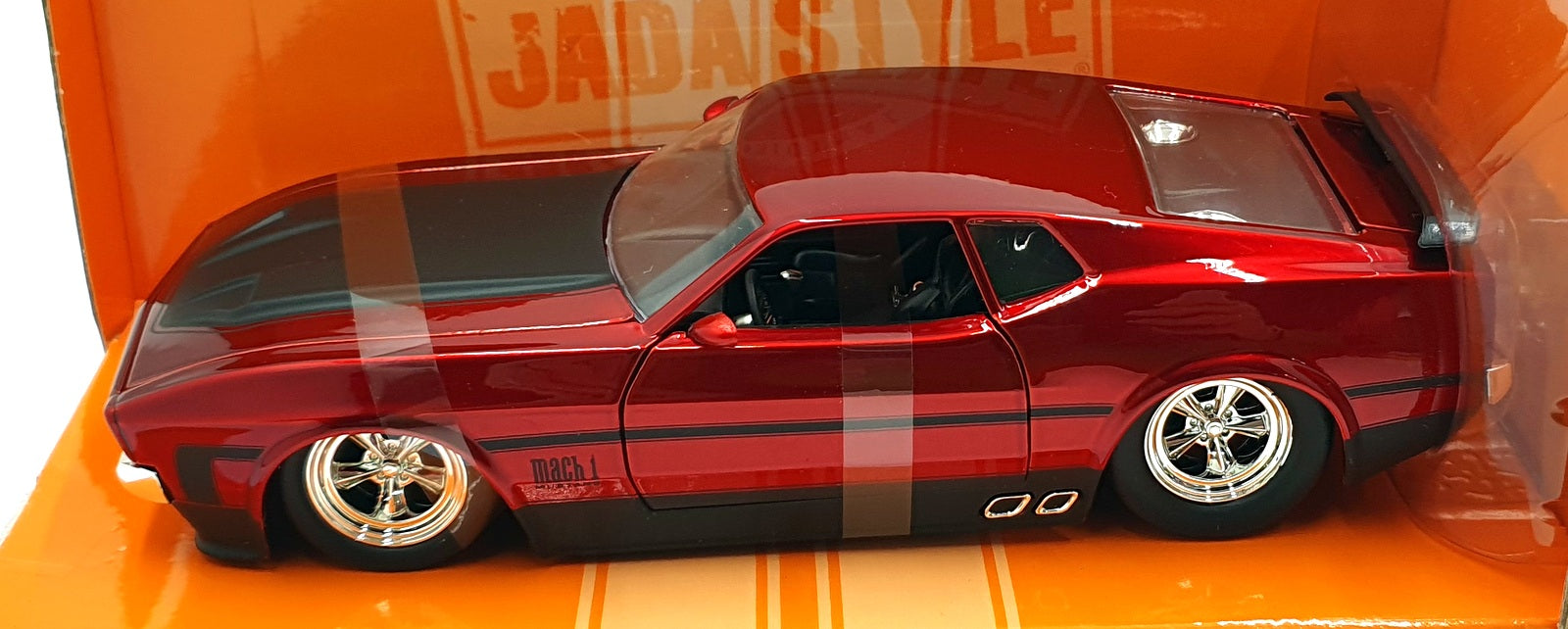 Jada Bigtime Muscle 1/24 Scale Diecast 36589 - 1973 Ford Mustang Mach 1 Met. Red