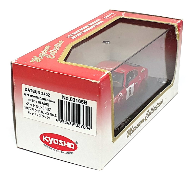 Kyosho 1/43 Scale 03165B - Datsun 240Z #5 Monte Carlo 1972 - Red/Black