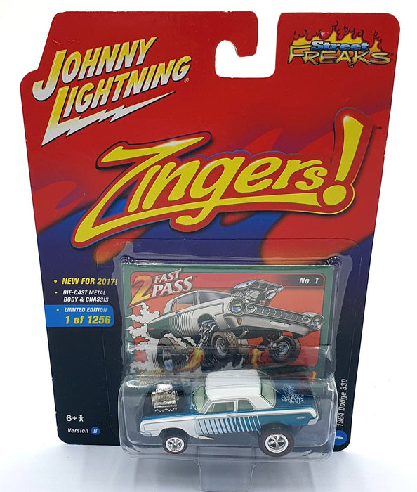 Johnny Lightning 1/64 Scale JLSF004 - Zingers 1964 Dodge330 - Green/White