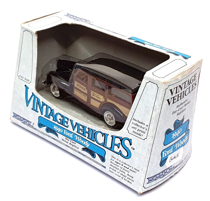 Ertl 1/43 Scale Diecast 2517 - 1940 Ford Woody Station Wagon - Black
