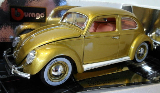 Burago 1/18 scale Diecast 3361 - Volkswagen Kafer Beetle 1955 - Gold