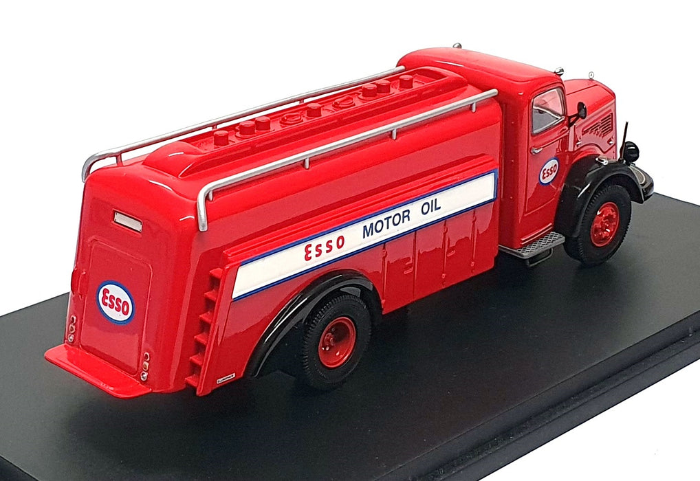 Schuco 1/43 Scale 002418 - Mercedes Benz L6600 Tanker Truck Esso - Red