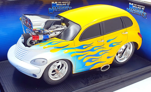 Muscle Machines 1/18 Scale Model 61190 - 2000 Chrysler PT Cruiser - Yellow