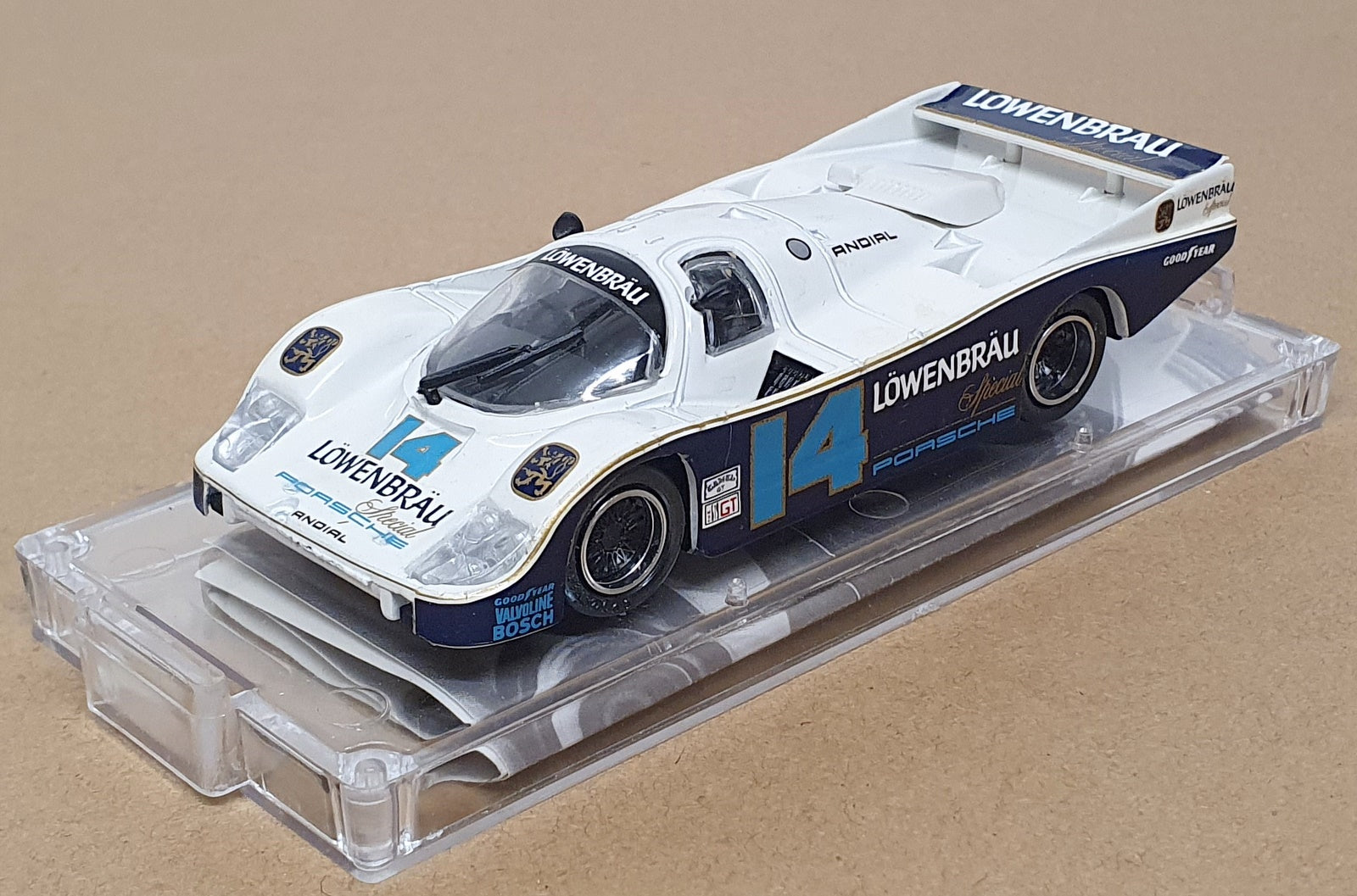 Vitesse 1/43 Scale SM32 - Porsche 962 Lowenbrau #14 - White/Dk. Blue