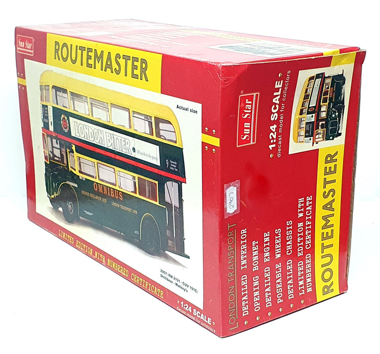 Sun Star 1/24 Scale 2907 - RM 2191 CUV 191C London Bus Shillibeer Watney's 