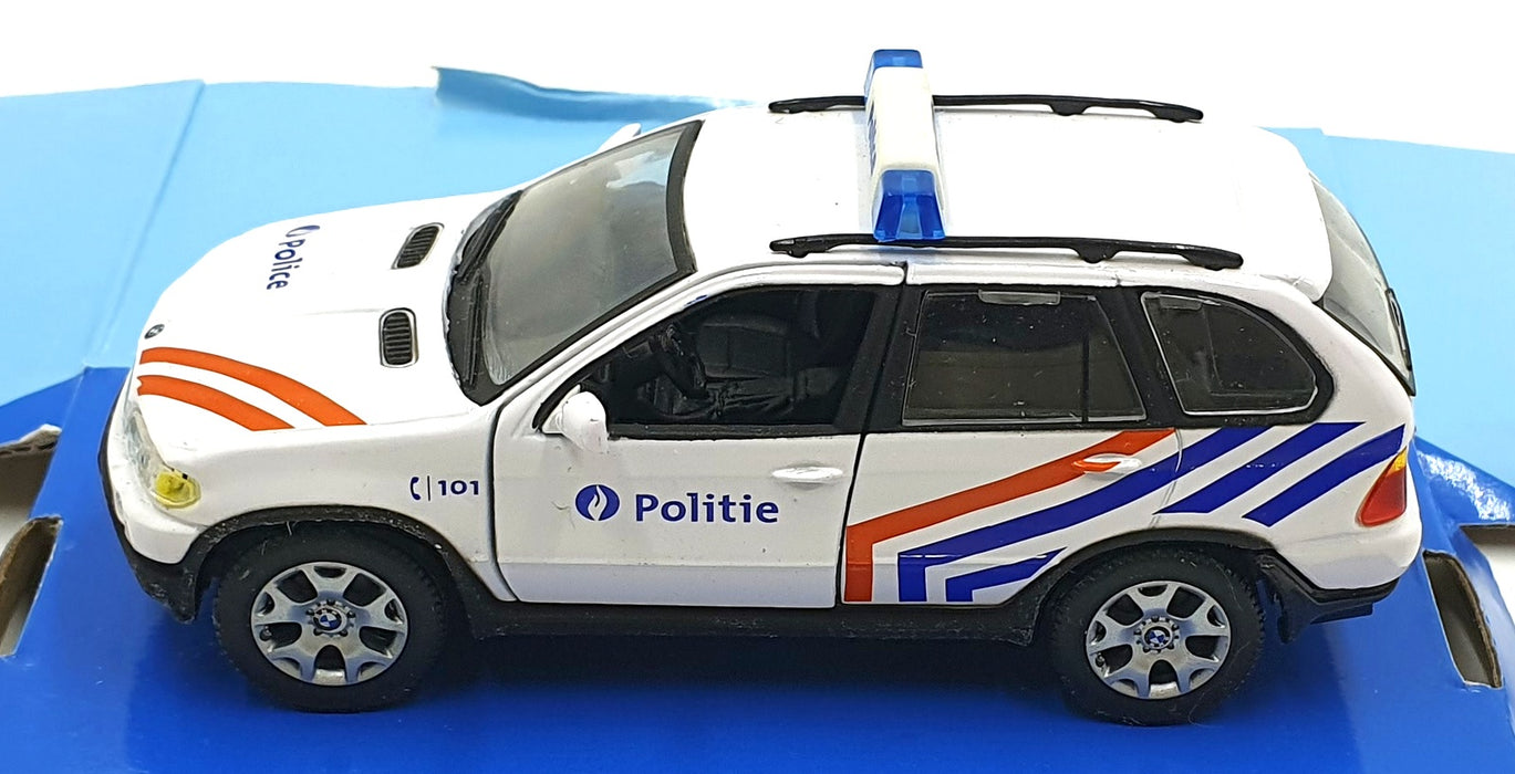 Cararama 1/43 Scale 200226A - BMW Police Car - White