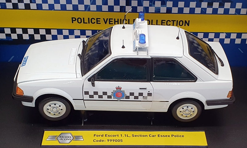 Model Icons 1/18 Scale 999005 - Ford Escort 1.1L - Section Car Essex Police