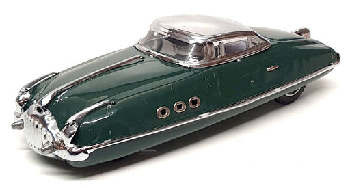 Jaya Appx 19cm Long Tinplate Car No. 98 - Unknown Make - Green/Silver